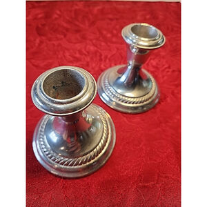 Wilton Armetale Vintage Candlestick Holders Set of 2